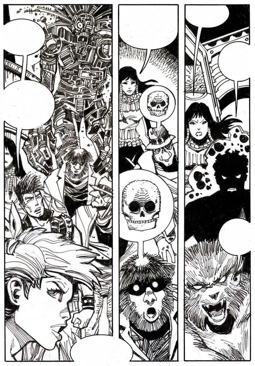 WalterSimonson's tweet photo. I particularly want to thank Bill Sienkiewicz for inventing the visuals on Warlock, making him simultaneously one of the most fun characters to draw as well as one of the biggest pains in the a** to draw. https://t.co/1V1N6a3LZq