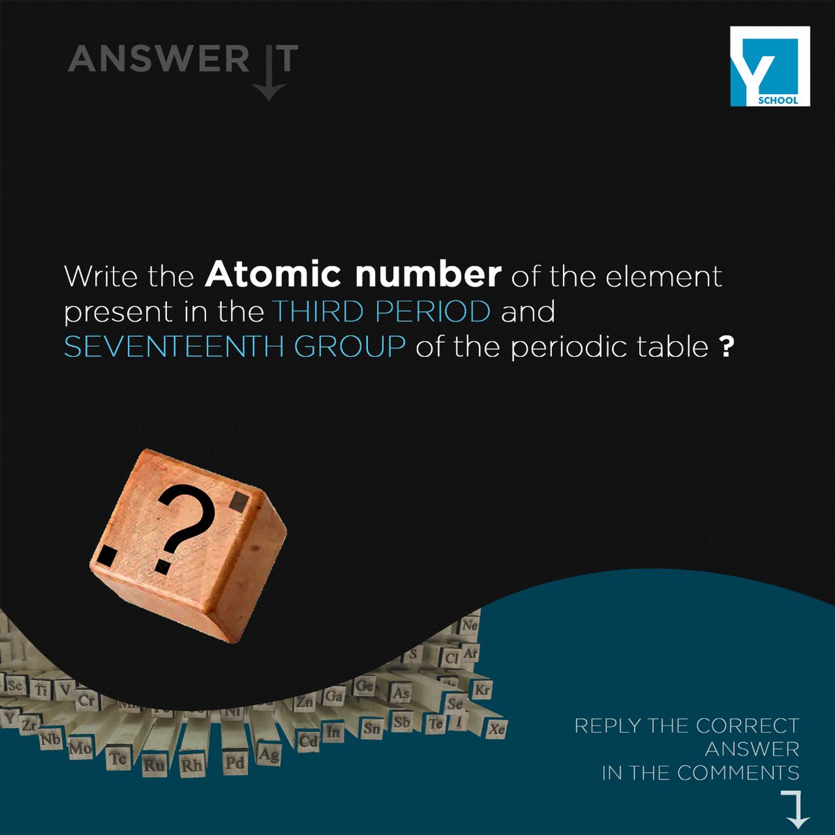Yschool_Edu's tweet photo. Write the atomic number of the element present in the third period and seventeenth group of the periodic table.

Reply the correct answer in comments!

#atomicnumber #periodictable  #periodictableoftheelements #chemistryclass   #yschool #yschoollearn #edusquare https://t.co/NDCl2Bj6OT