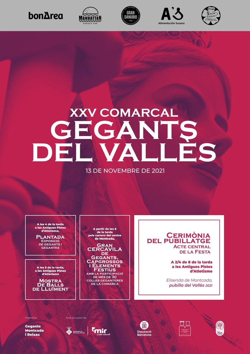 GegantsLaRoca's tweet photo. Bon dia canalla i quitxalla!

Aquest dissabte visitarem la vila de #Montcada que acollirà la 25a Trobada de #gegants del Vallès.

Molt contents de poder tornar a dansar al carrer, i més si ho fem acompanyant els amics de @gegantsmir i de tota la comarca! 🎉

Fins dissabte! 😊 https://t.co/XpvPkqSCHn