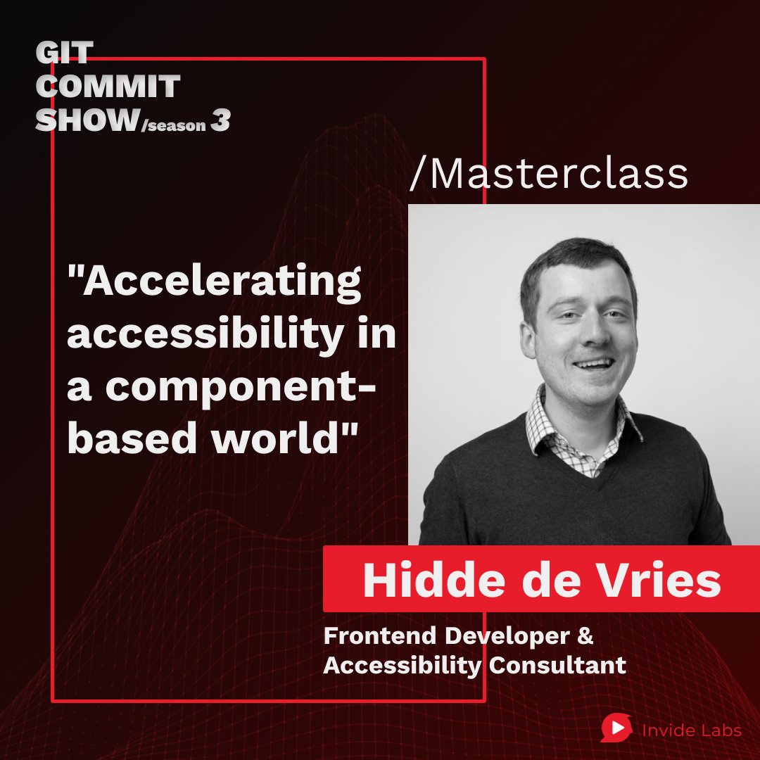Invide_Labs's tweet photo. Join the live interactive masterclass session by @hdv, Frontend Dev/Accessibility consultant on "Accelerating accessibility in a component-based world".
Join now - https://t.co/ZNKhyMThWa
#GitCommitShow #Season3 #speaker #PursuitofMastery #Conference #RemoteConf #accessibility https://t.co/wu7Kq8FP4O