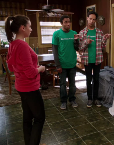 communiess's tweet photo. 10 years ago today, Studies in Modern Movement aired! Written by Adam Countee &amp; directed by Tristram Shapeero, Annie moves in with Troy and Abed. The episode also included @TedLasso's Coach Beard @brendanhunting &amp; future House member @BrunoAmato_1!  

#OriginalAiring
#AndAMovie https://t.co/lkIn0555bL