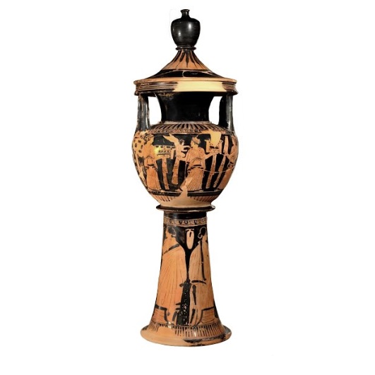 StoMouseio's tweet photo. Red-figure Lebes Gamikos, Meidas painter group, 470 BC, Museo Archeologico Nazionale di Ferrara @ArcheoFerrara
Red-figure lebes gamikos (marriage vase). Lid knob shaped as a pomegranate.
#stomouseio #MuseoArcheologicoNazionalediFerrara #redfigure #gamikos https://t.co/0zWu97IYt2