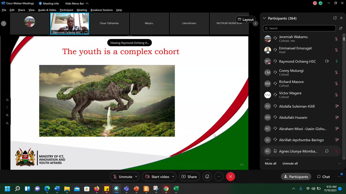 DigiTalentKenya's tweet photo. .@rochieng addressing #PDTPCohortVI Interns.

Indeed, the youth of Kenya are a brilliant lot in kenya

Let not anyone dismiss/look down on the youths

##PDTPCohortVI #DigitalentInduction #EmergingICTTrends #BearersOfTheDigitalPromise  @ICTAuthorityKE @MoICTKenya @AjiraDigital https://t.co/xxlDty4f7O