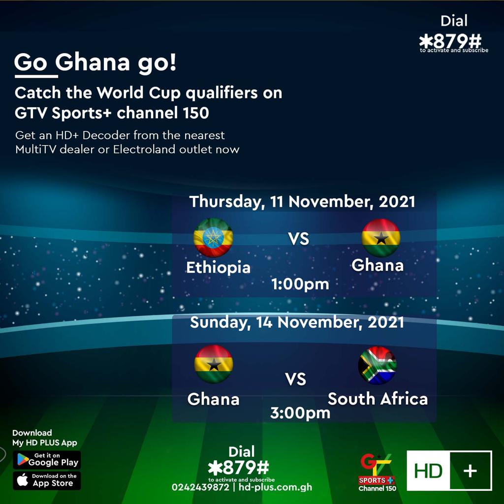 AmeyawDebrah's tweet photo. Watch the second round of the World Cup qualifiers FeeliFeeli on HD+ https://t.co/6G9KJesdNL