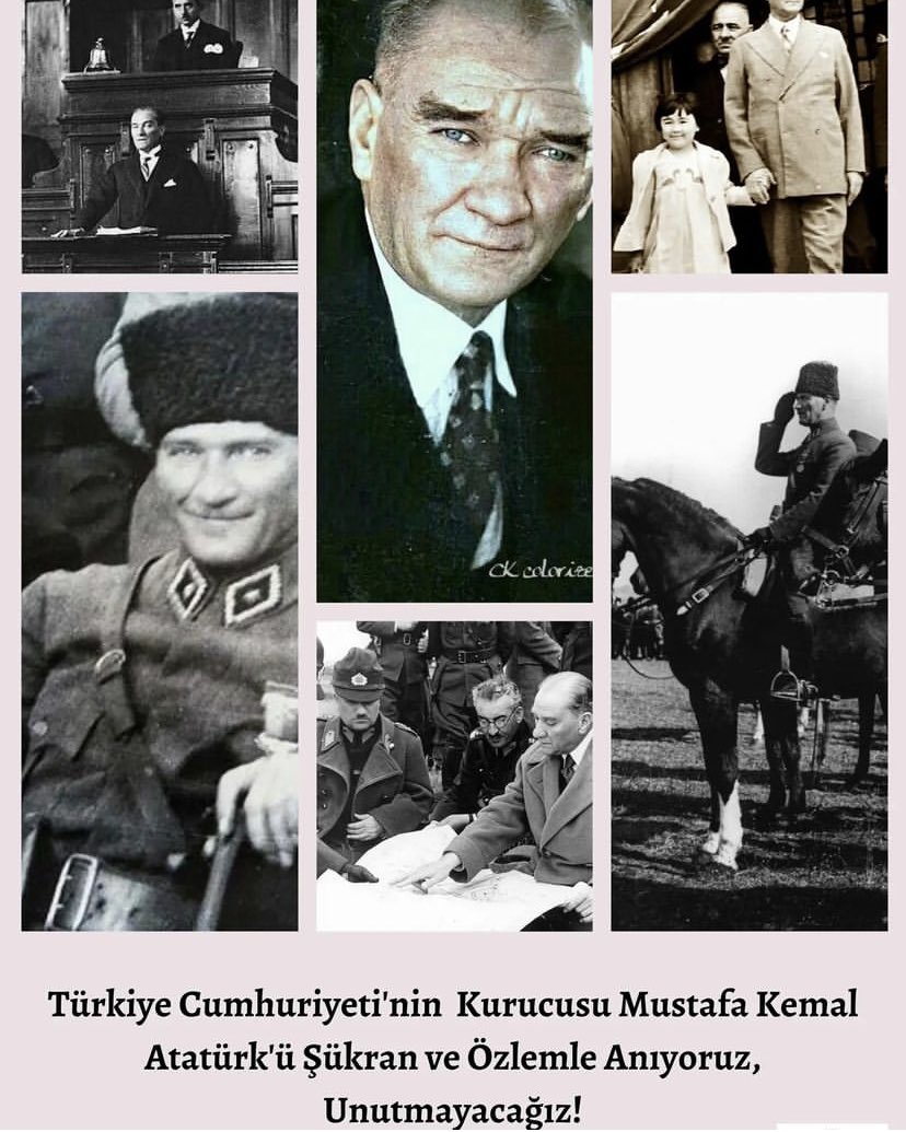 Ulu Önder Gazi Mustafa Kemal Atatürk’ü vefatının 83. yıl dönümünde sevgi, saygı ve özlemle anıyoruz.