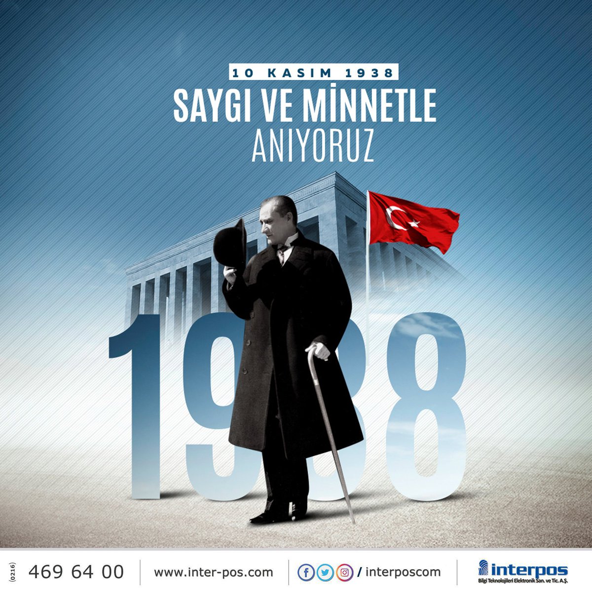 Cumhuriyetimizin kurucusu büyük Önder Mustafa Kemal Atatürk' ü
aramızdan ayrılışının 83. yılında saygı, minnet ve özlemle anıyoruz.

#10kasım #sensiz83yıl #MustafaKemalAtatürk