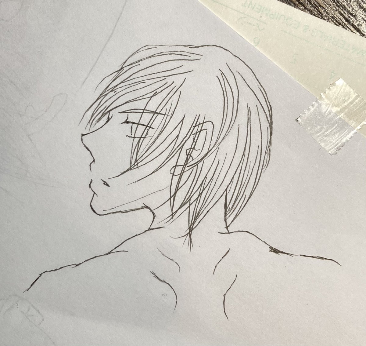 今日描いた原稿の木葉くんが私的にあたり💮だったので記録😁
コマに合わせて加工トリミングするのでその前の記念撮影📸