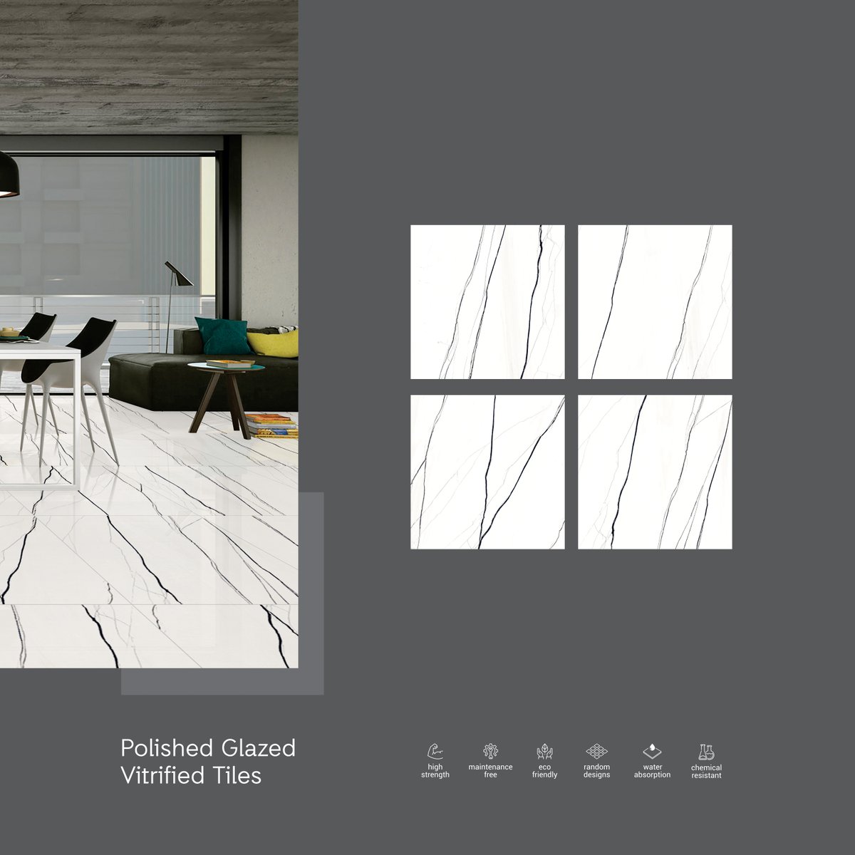 SunglobalC's tweet photo. Design the most enthralling spaces with a spectacular collection of floor tiles!

- Tile Shown : VENATO MARBLE WHITE 
- Type : PGVT 
- Size : 600 x 600cm
- Surface : GLOSSY

#SunglobalExports #contructionaffiliatetz #apollo_danny #tiles #interiordesign #design #roex #roexdesign https://t.co/6YYha62AAz
