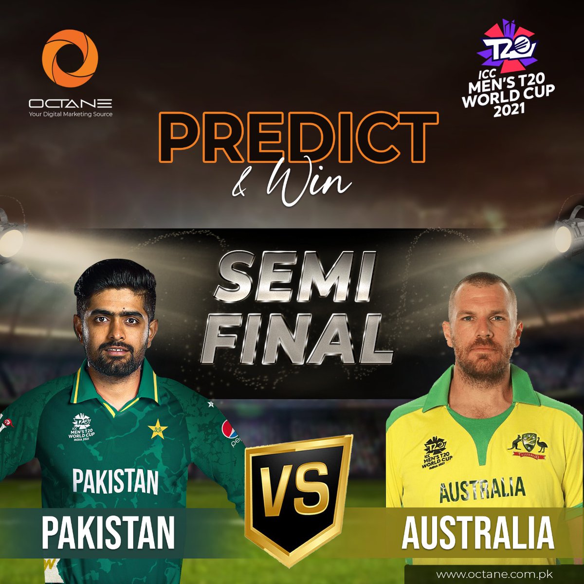 octane_agency's tweet photo. Predict &amp; Win !

Get a chance to win Exciting Prizes by simply answering in the comments below, Like our page and TAG 3 of your friends in the comment section.

Share this post on your feed.

#ICCT20WorldCup2021 #PAKVSAUS https://t.co/EmFn33bGj0