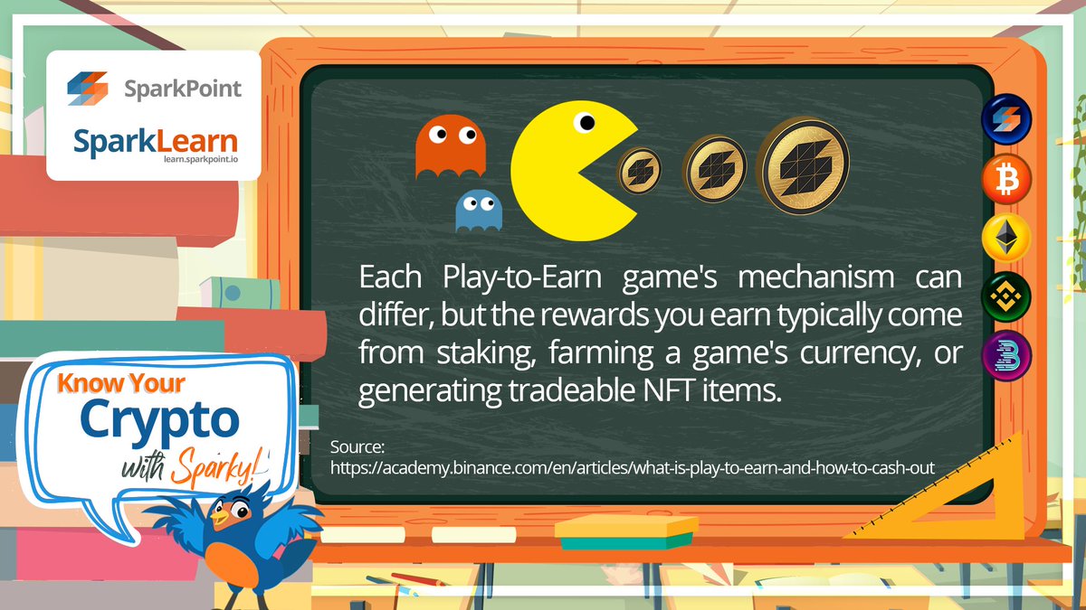 sparkpointio's tweet image. The play-to-earn concept has created in-game economies and business models where players can work for an income.
That's how it usually happens, Sparkies!
#KYCWS #SparkLearn