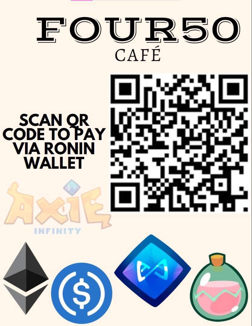 TheNinjaGuild's tweet photo. @stoopdx Order from anywhere.
First #Metaverse Cafe??

#AxieScholarship #AxieInfinity #Axie  #Ronin $slp $axs $ron https://t.co/4zBF4aE5Cg