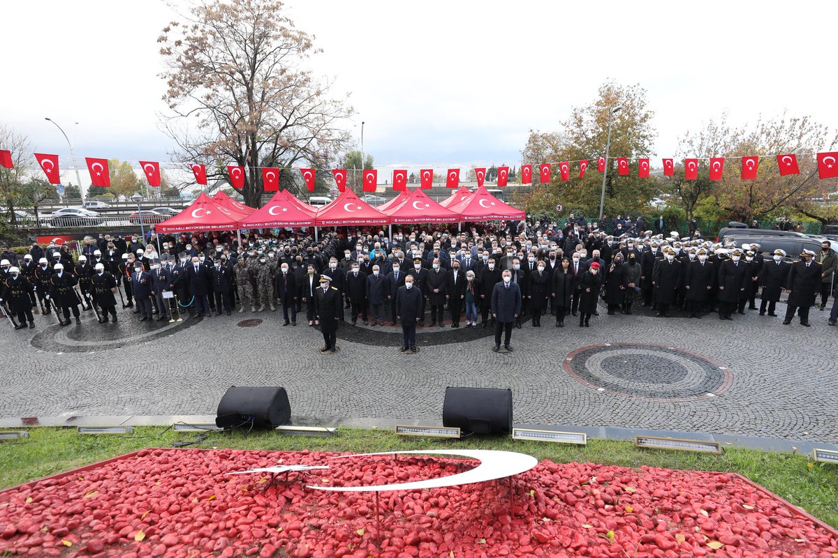 Cumhuriyetimizin kurucusu Gazi Mustafa Kemal #Atatürk‘ün vefatının 83. yılı nedeniyle Atatürk anıtına çelenk sunduk. #10Kasım