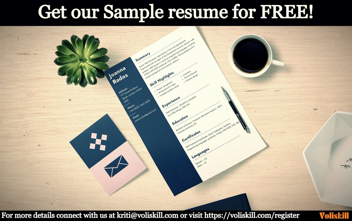 thisisvoliskill's tweet photo. Voliskill is offering sample resume for free. Yes, you read that right. To claim your free sample resume, register now – https://t.co/cubqO3DQ8l

#sourcing #freeresume #sampleresume #recruitment #hiringmanagers https://t.co/qZsOTmCJY0