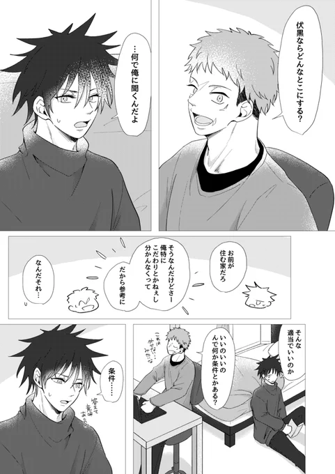 虎伏 / 2LDK
高専卒業を控えて寮を出ることになった二人
(4/14) 