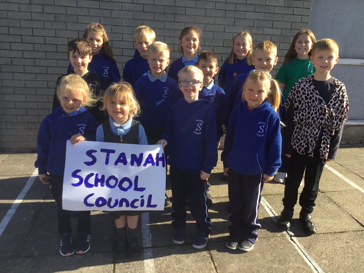 StanahScCouncil's tweet photo. Congratulations to our new @StanahPrimary School Council. They have been working on their first task, organising our @BBCCiN event for this year. https://t.co/S4QKgSjt2V