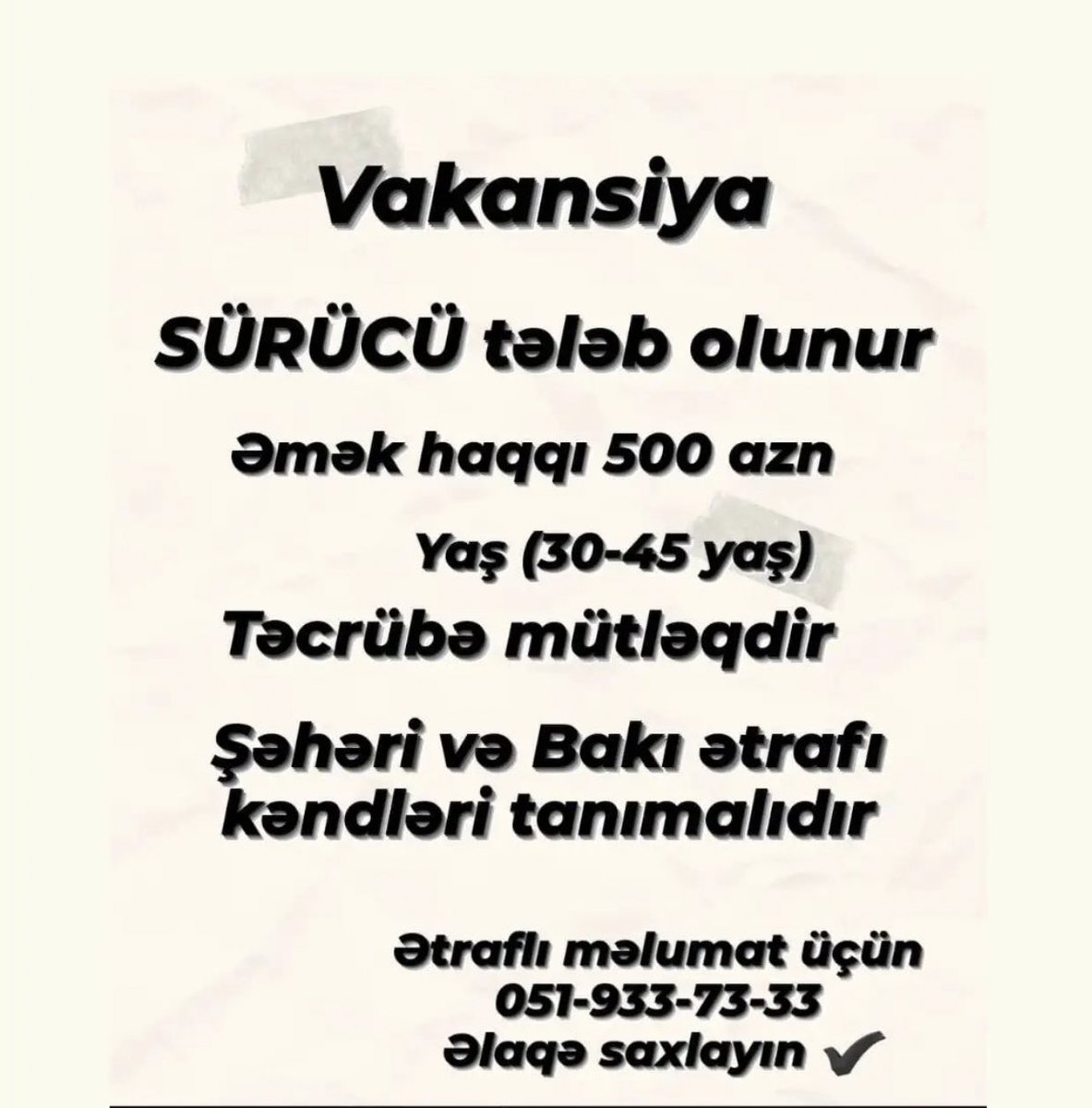 Mrs_Noniba's tweet photo. Aranizda ise ehtiyaci olan tanişınız varsa, paylaşın yararlansınlar. Savab qazanmaq butun qazanclarin ən alisidir.🙏 https://t.co/v1r3ru8iZW