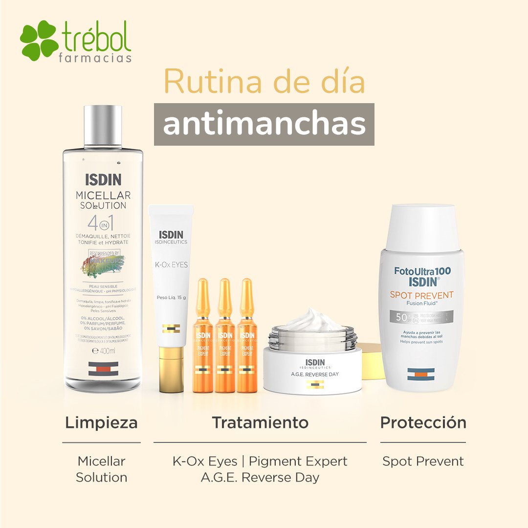 farmaciastrebol's tweet photo. Desliza y descubre la rutina antimanchas perfecta de día y noche. ¿Qué otra rutina te gustaría conocer? #isdinceutics #isdin
🍀
#farmaciastrebol
🍀
#farmacia #cuidadofacial #cuidadodecara #skincare #protección #limpiezafacial #rutinaantimanchas #rutinadia #rutinanoche https://t.co/6bXhD4ZMmP