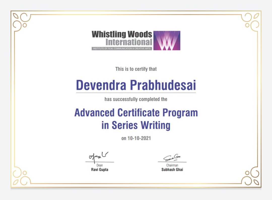 DevCricketDost's tweet photo. One of the most memorable and enriching experiences of my life..... Thank you, @Whistling_Woods!!! https://t.co/ACBtKBAIkt