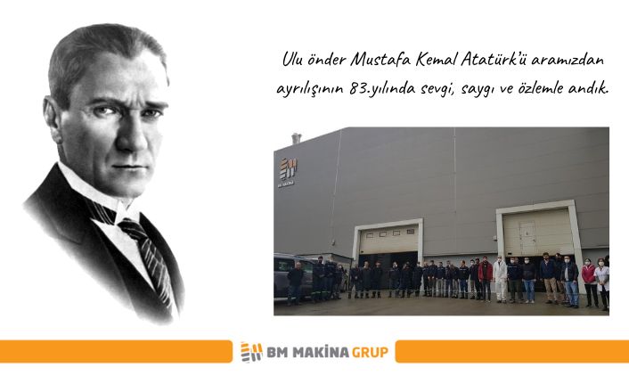 Ulu önder Mustafa Kemal Atatürk’ü aramızdan ayrılışının 83.yılında sevgi, saygı ve özlemle andık.
#10Kasım #MustafaKemalAtatürk