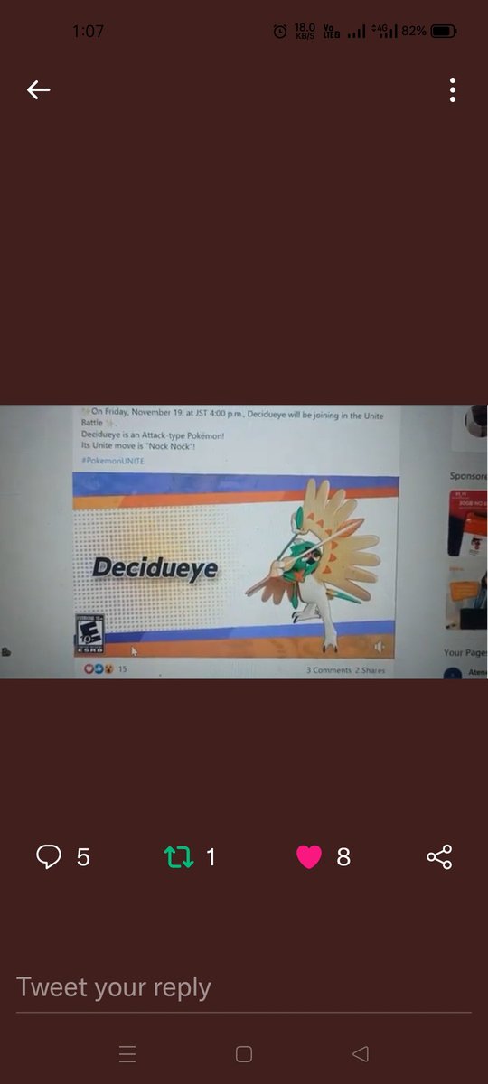 Ezyspeezy's tweet photo. @SuperTeeds @PokemonUnite It is coming on 19th nov https://t.co/VRY8vQBFaM