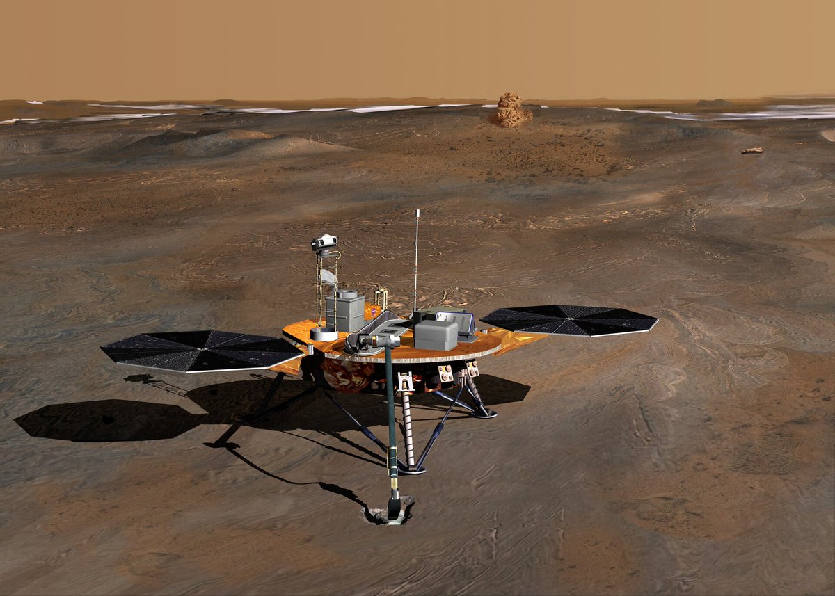 mariobianchi18's tweet photo. Il #10novembre 2008 termina con successo la missione del #PhoenixMarsLander, atterrato sul Marte il 25-5. Sesto ad andare sul pianeta e primo ad essere seguito da un'università (Arizona). Le analisi hanno riconfermato, con altissima probabilità, la presenza d'acqua sul pianeta. https://t.co/M6whPkvGC9