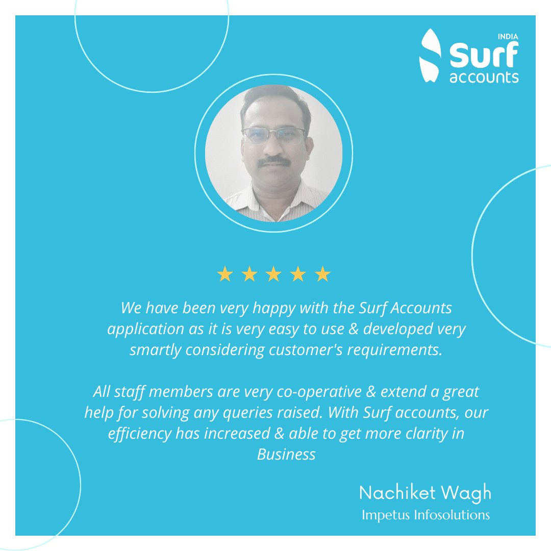 Nachiket Wagh of Impetus Infosolutions on why they are happy with the Surf Accounts application.

#SurfAccounts #Testimonial #customerfeedback #Reviews