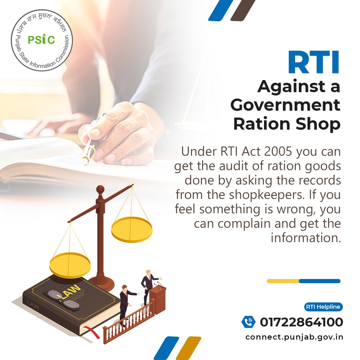 PSIC_Punjab's tweet photo. Under the #RTI Act, you can ask for records from any ration shopkeeper and have them audited and if you find anything wrong after receiving the information, you can complain to the concerned assistant and take legal action.

#RightToInformation #PublicPower #HumanRights #PSIC https://t.co/hHPPiqzd7u