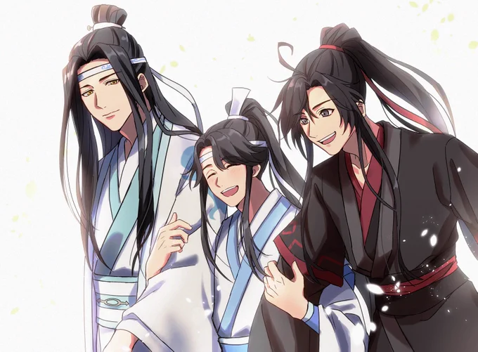 大好きな魏先輩と含光君
#魏無羨 
#藍忘機
#藍思追
#MDZS 