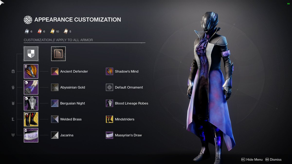 HerbieTheSnake's tweet photo. Finally managed to make a purple scheme I like! The way Bergusian fades in and out is awesome, so underused.
@DestinyTheGame @DestinyGameUK @DestinyGameFR #ThreadsOfLight https://t.co/7hiYVIv1tA