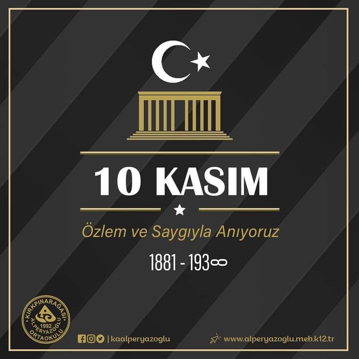 Cumhuriyetimizin Kurucusu, Ulu Önderimiz Gazi Mustafa Kemal Atatürk’ü Vefatının 83. Yılında Saygı, Minnet ve Özlemle Anıyoruz, Arıyoruz... ♾️ #10Kasım