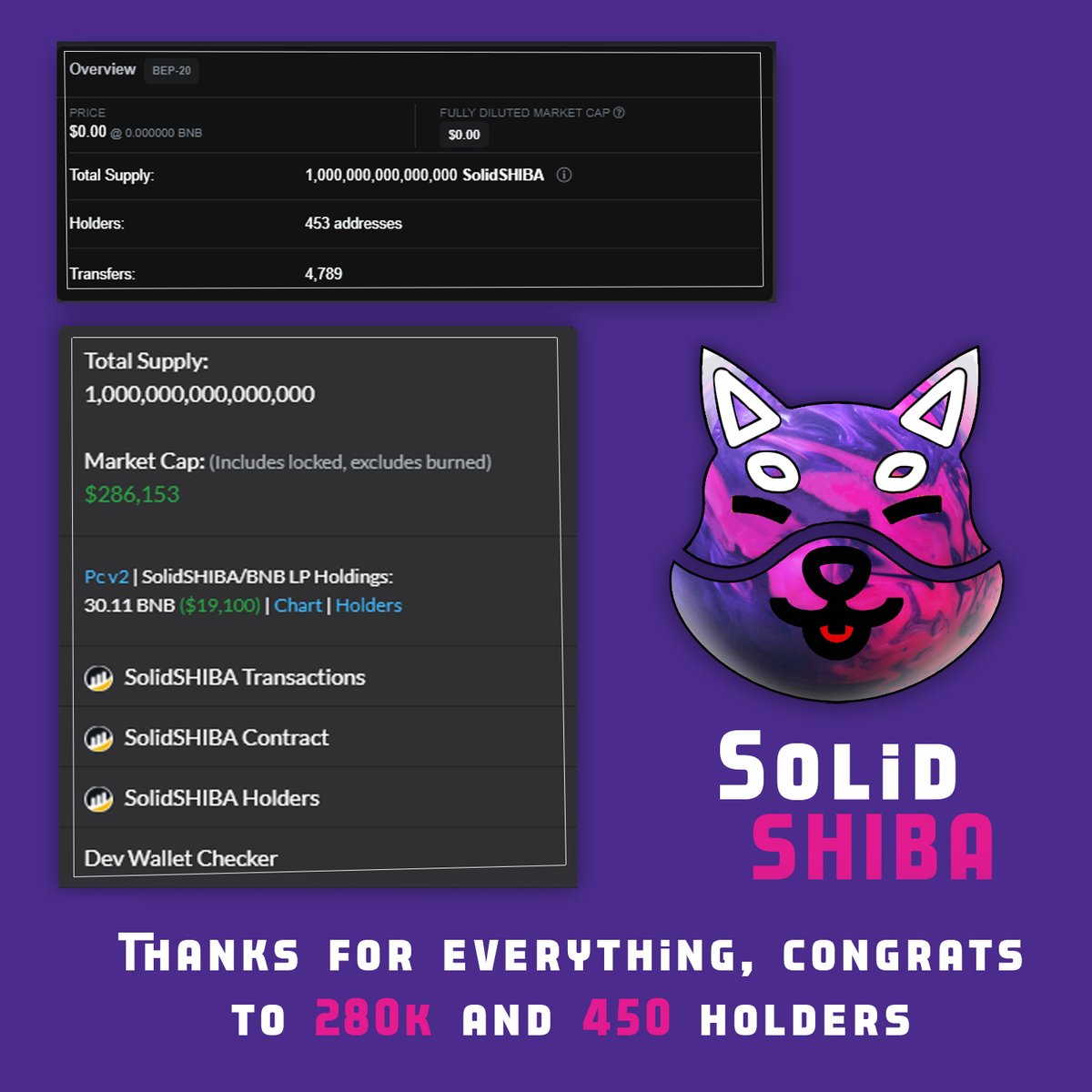 shiba_solid's tweet photo. Congratulations to our holders, this is just the beginning🚀
#Solidshiba

0x99b3e1037f5e6fb68db420e688ebf67fbe61b6a9
Poocoin link: https://t.co/MvYOJ7QJA9
Pancakeswap:
https://t.co/4AYEop7j9p https://t.co/WkZpO3LGjB