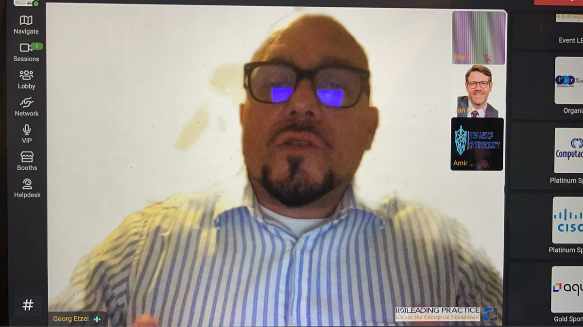 The LEAD Cyber Security event is kicked off by Georg Etzel