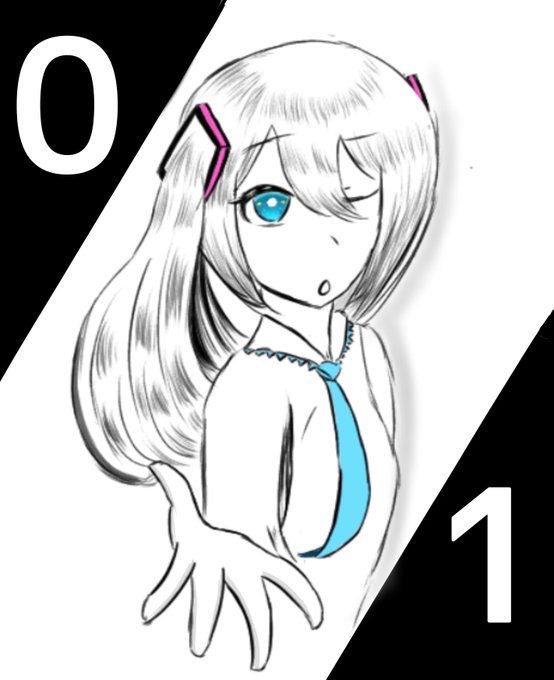 線画配布のtwitterイラスト検索結果