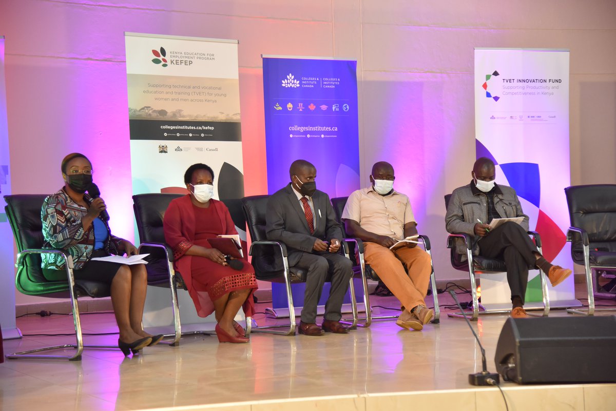 Moderating the 1st session of the day themed 'TVET Partnerships to Enhance Industry Processes' is the Head of <a href="/KAM_Kenya/">KAM</a> Consulting, <a href="/njogu_joyce/">Joyce Njogu</a>, who was delighted to see the partnerships between industry and academia evolving from TVET.  
#CICanKenya2021AppliedResearchForum