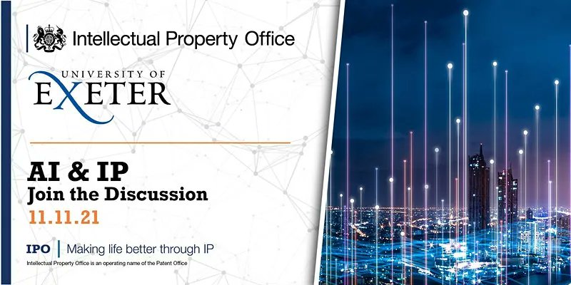 PolicyExeter's tweet photo. ⏰  Last chance to register for the event #ArtificialIntelligence &amp; #IntellectualProperty in the Creative Industries, run by @ExeterLawSchool and @The_IPO 💻
Hear from @mikeseymour @DrNaomiHawkins and @Mathilde_Pavis among others!
Sign up today 👉 https://t.co/NIY2aYFR6G https://t.co/iK14TPgpa2