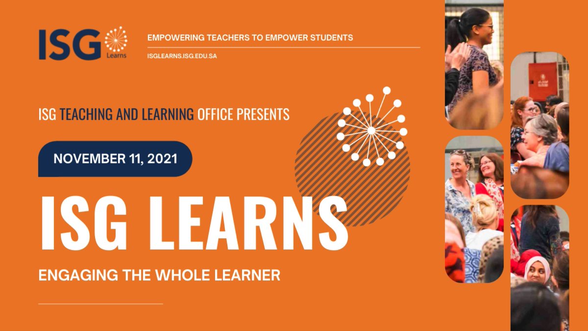 Getting excited for ISG Learns tomorrow! Looking forward to the keynote from 10 of our amazing students, from each of our schools. Also we have 20 amazing breakout sessions from teachers and district leaders across the ISG Community. @isgdistrict