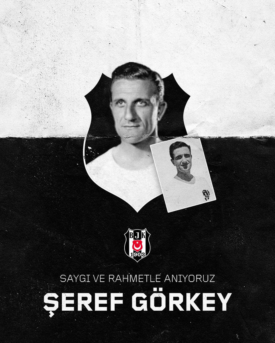 Besiktas's tweet photo. Efsane futbolcularımızdan “Voleci” Şeref Görkey’i vefatının 17. yıl dönümünde saygıyla ve rahmetle anıyoruz. https://t.co/3jcOAaIfAX