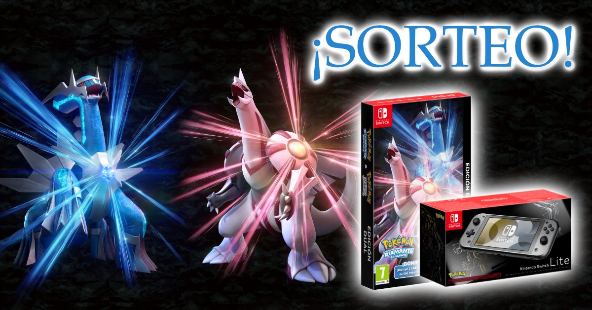 💥SORTEO EXPRESS💥
Hasta las 23:59

Gana una Switch Lite Palkia y Dialga + Edición  Pokémon Diamante Brillante y Perla Reluciente.

✅RT
✅Dinos por qué quieres volver a la región de Sinnoh.
✅Usa: #VuelveaSinnoh #PokémonDiamanteBrillante y #PokémonPerlaReluciente.

📍Solo España