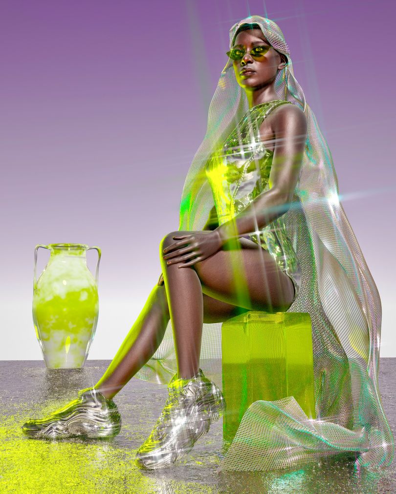 Realistic bodies and space-age backdrops: Akanksha Jain on her luminescent and futuristic 3D artworks bit.ly/3mZ3TqC (cc <a href="/space_jain/">Akanksha Jain</a>)