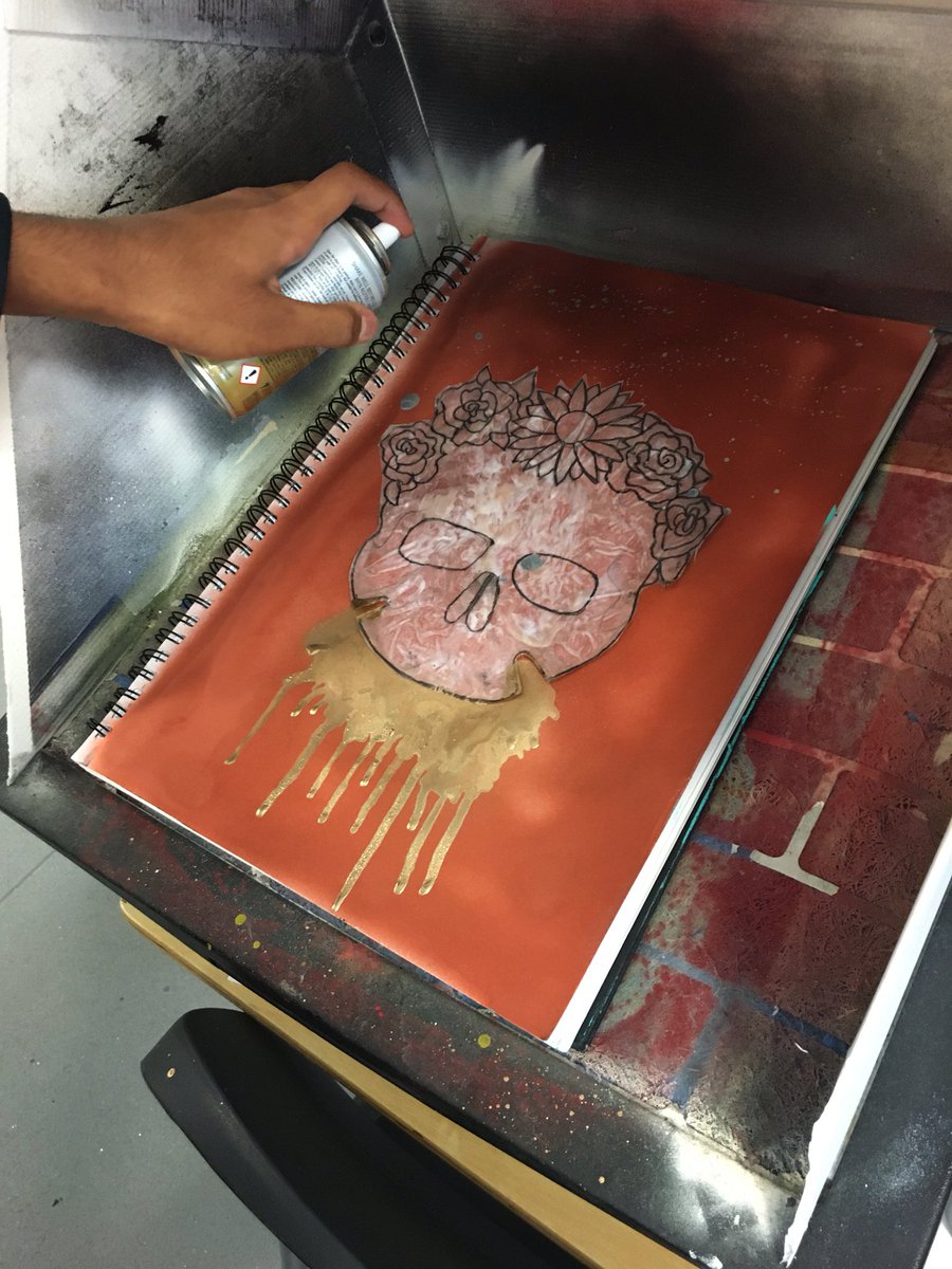 BAartdepartment's tweet photo. ✨The second I mentioned the words spray paint, let’s just say we had a lot of excitement from all year groups!!✨ #bedfordacademy #bedfordacademyart #art #arteducation #spraypaint https://t.co/w7PNJYxLna