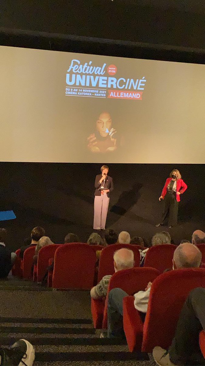 MaisondelEurope's tweet photo. [#UNIVERCINE] Hier soir c’était l’ouverture du festival de cinéma @UnivercineNant 🇩🇪 ! 

Rendez-vous au Katorza jusqu’au 14/11 pour voir la sélection de films de cette édition 🎥👏

Toute la programmation à découvrir sur le site du @CCFANantes👇
https://t.co/39LyEpLx5i https://t.co/7INcijHZcv