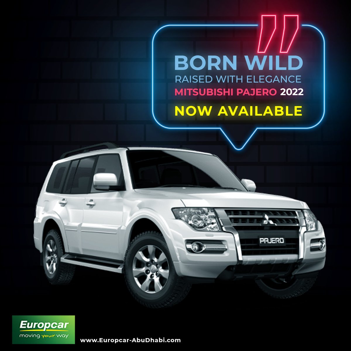 ugc_ae's tweet photo. BORN WILD | Raised With Elegance 
Mitsubishi Pajero 2022 | Available Now 
For booking WhatsApp us : +971 56 515 3534
Call : 02 6261441 Ext : 103,158,155
#europcar #InAbuDhabi #MovingYourWay https://t.co/CCvjJ98U9M
