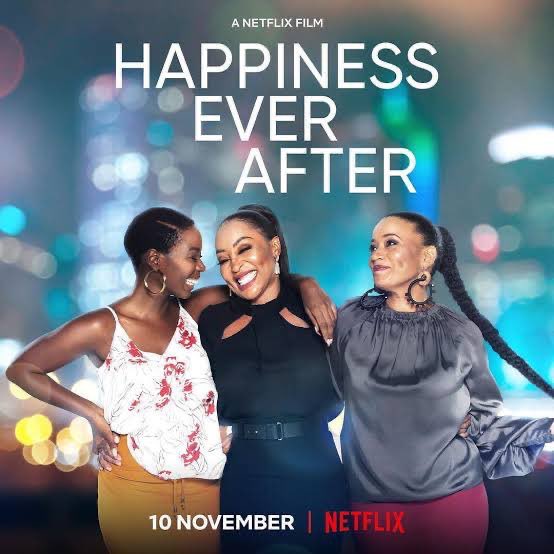 TvMzansi's tweet photo. It’s officially #HappinessEverAfter day!!! 📺

The sequel to “Happiness is a Four-Letter Word” is now streaming on Netflix. Starring these strong black female leads @RenateStuurman @LadyNam_BM and @MbauReloaded https://t.co/jH74srL2dB