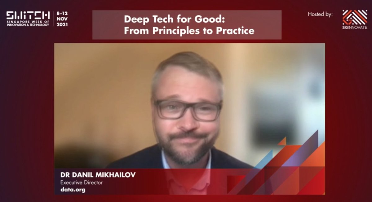 CompassList's tweet photo. Who are we building the technology for? How do we do it? Who is building it? We need to make sure the products companies are designing are for the society, and so to finance and support them, give resources.@MikhailovDanil of @DataDotOrg on core questions to consider #SWITCH2021 https://t.co/5TBdG0qoZE