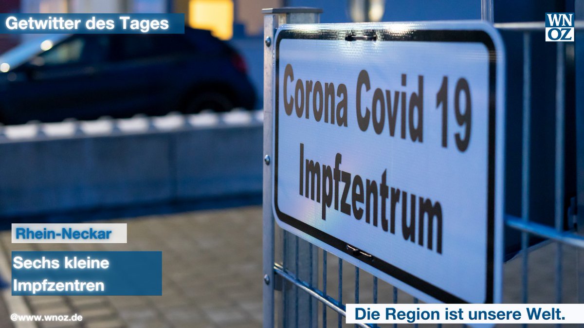 Ab der kommenden Woche soll nach Angaben des Rhein-Neckar-Kreises die Infrastruktur aufgebaut werden, um in #Heddesheim (Jugendhaus), #Heidelberg und vier weiteren Ortschaften sogenannte „Dauerhafte Impfaktionen“ (DIA) anbieten zu können. #wnoz bit.ly/3knDu4c