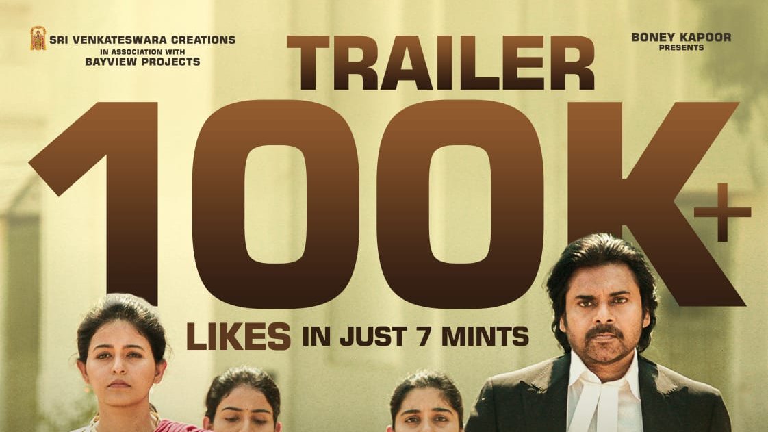Still The Fastest 100k is under Ustaad Pawan kalyan

#VakeelSaab Trailer - 7Min
#RamarajuForBheem - 7Min

Proofs