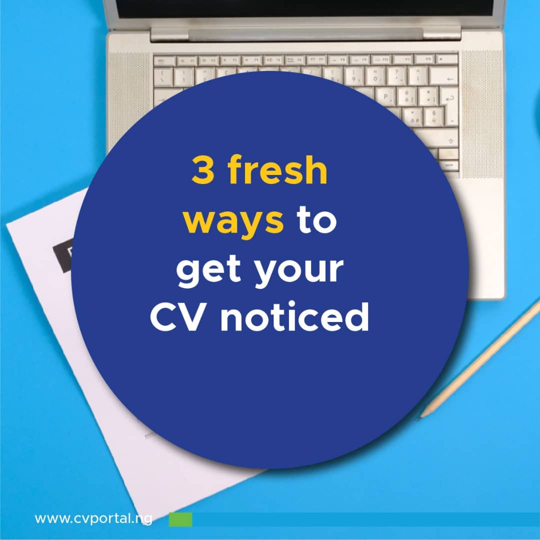 CVPortalNG's tweet photo. Use these 3 tips to get your CV noticed. Get your resume away from bins &amp; into important hands with these simple tips 📝

#CVPortal #CVPortalNG #hiring #job #jobsearch #recruitment #career #work #careers #recruiting #nowhiring #business #resume #jobseekers #hr #jobhunt https://t.co/Wexi7CSYWF