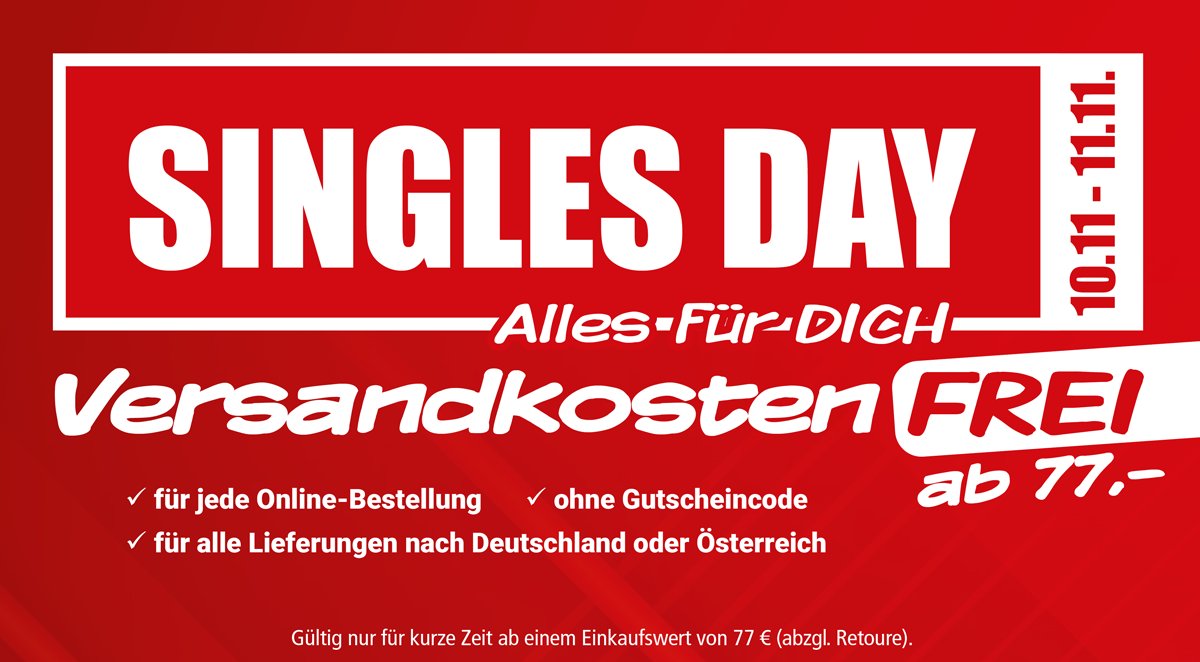 VERSANDKOSTENFREIE Lieferung für DICH! ⏰📦📣

Jetzt alle Artikel ab Bestellwert 77€ versandkostenfrei bestellen - nur HEUTE und MORGEN!

🛒Gleich durchstöbern und Schnäppchen sichern: ow.ly/ibEk50GKb8k