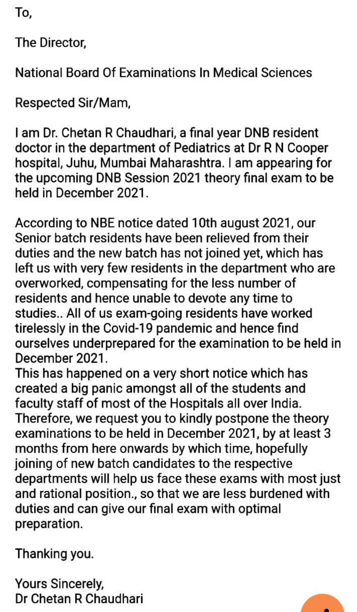 adda_medical's tweet photo. 1000s of mails hv bn sent 2 @NBEMS_INDIA 4m across India requesting d postponement of d DNB theory exam 2021 All of our legitimate reasons hv already b sent 2 U but U hv yet 2 respond. R d Covid warriors supposed 2 serve or knock on d courts for such petty things?@profplal https://t.co/UrdjUezh6e