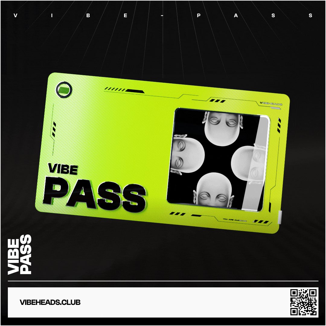 walldotapp's tweet photo. WALL x Vibeheads

We are giving away 25 Vibepasses in Partnership with ⁦@vibeheads⁩

These are your access tickets to Vibeheads pre-sale on 11th NOV

To win
- Follow 
@vibeheads &amp; ⁦@walldotapp⁩
- Like, retweet 
- Tag 3 friends with whom you Vibe 

Timeline - 12 hrs https://t.co/LKAwQW3Q0X